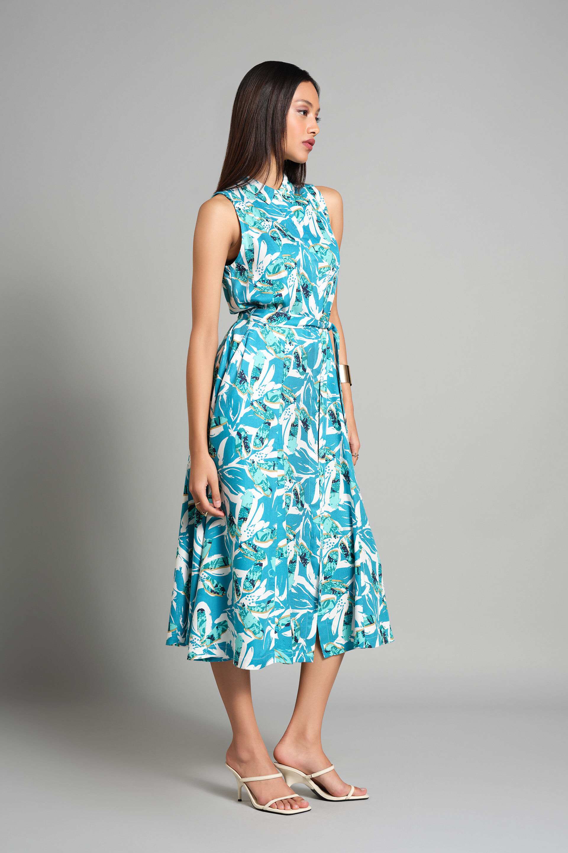 True To Tropics Dress, Blue, image 1